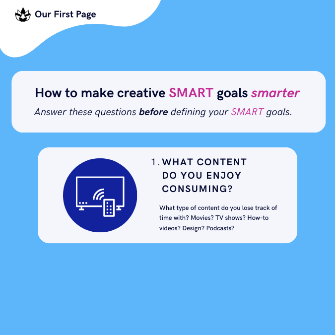 How to make creative SMART goals smarter