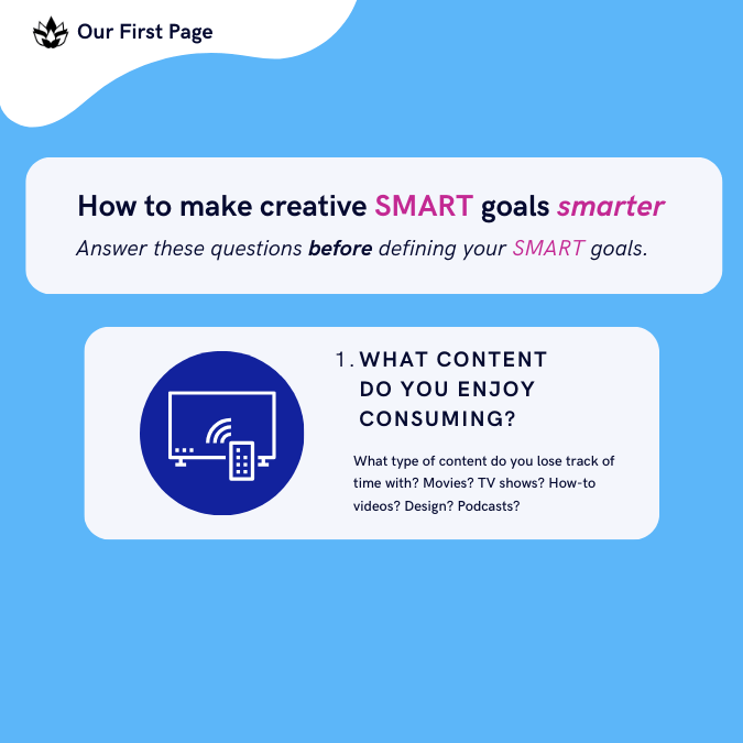 How to make creative SMART goals&nbsp;smarter